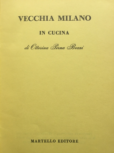 Copertina  Vecchia Milano in cucina