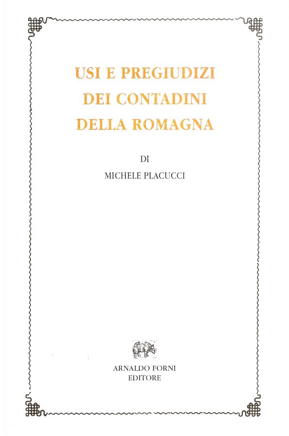 Copertina  Usi e pregiudizi dei contadini della Romagna