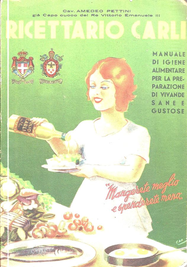 Copertina  Ricettario Carli : manuale di igiene alimentare per la preparazione di vivande sane e gustose