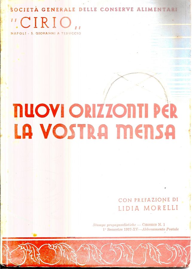Copertina  Nuovi orizzonti per la vostra mensa